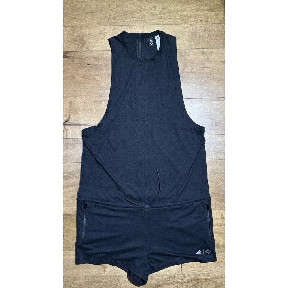 Women's Adidas Romper 1/4 Zip/Drawstring Waist/Racerback/Sleeveless Size Large‎